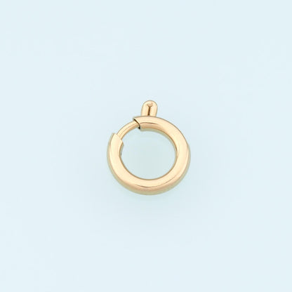 Round Spring Carabiner Clasp,14K Gold Stainless Steel Clasp,Waterproof Clasp Connector for DIY Necklace Bracelet Making