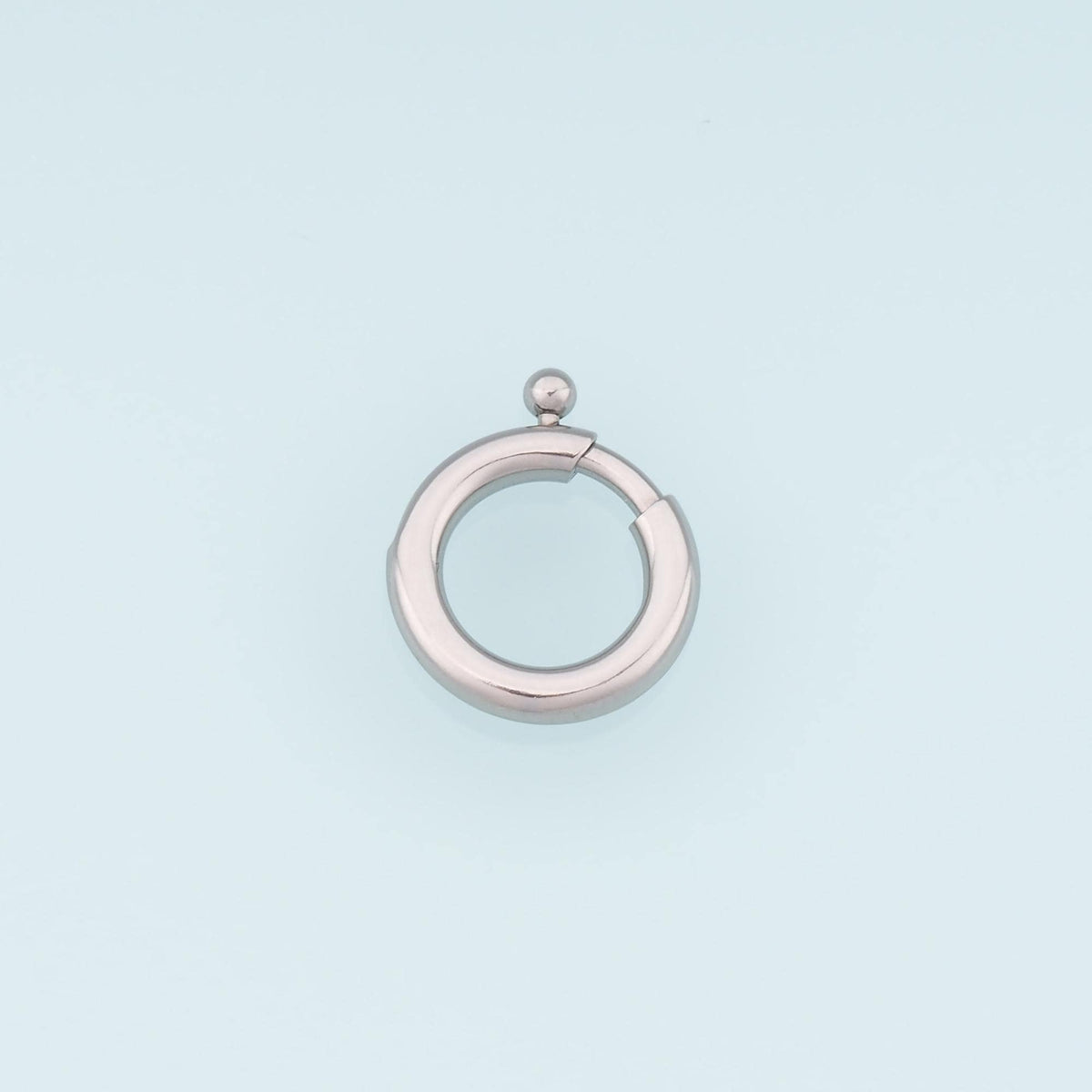 14K Gold Round Clasp 18 mm, 13 mm for Jewelry Making