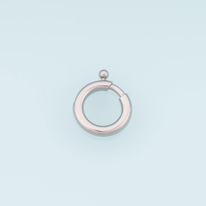 14K Gold Round Clasp 18 mm, 13 mm for Jewelry Making