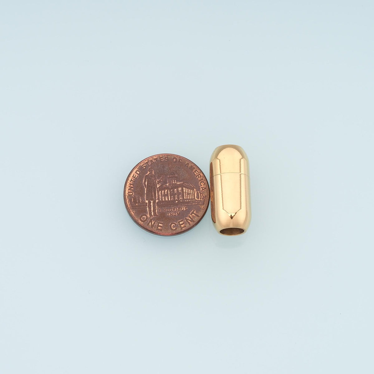 Magnetic Capsule Bracelet Buckle Clasp,14K Gold Stainless Steel Clasp,Waterproof Clasp for DIY Necklace Bracelet Making