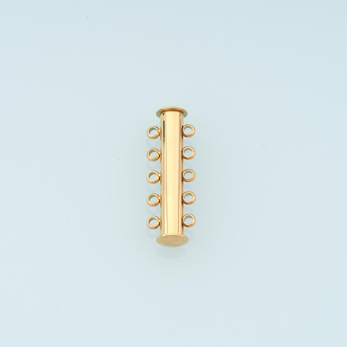 Multi-strand Tubular Buckle Clasp,14K Gold Stainless Steel Clasp,Waterproof Clasp for DIY Necklace Bracelet Making