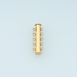 Multi-strand Tubular Buckle Clasp,14K Gold Stainless Steel Clasp,Waterproof Clasp for DIY Necklace Bracelet Making