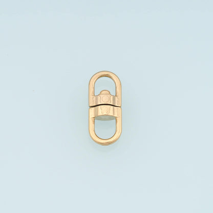 Keychain Rotatable Snap Connector,14K Gold Stainless Steel Connector,Waterproof Connector for DIY Necklace Bracelet Making