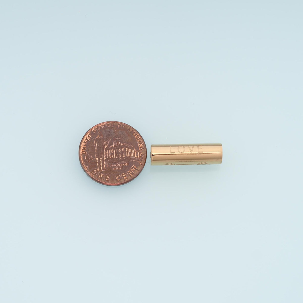 Cylinder Bead,14K Gold Stainless Steel Bead,Waterproof Spacer Bead for DIY Necklace Bracelet Making
