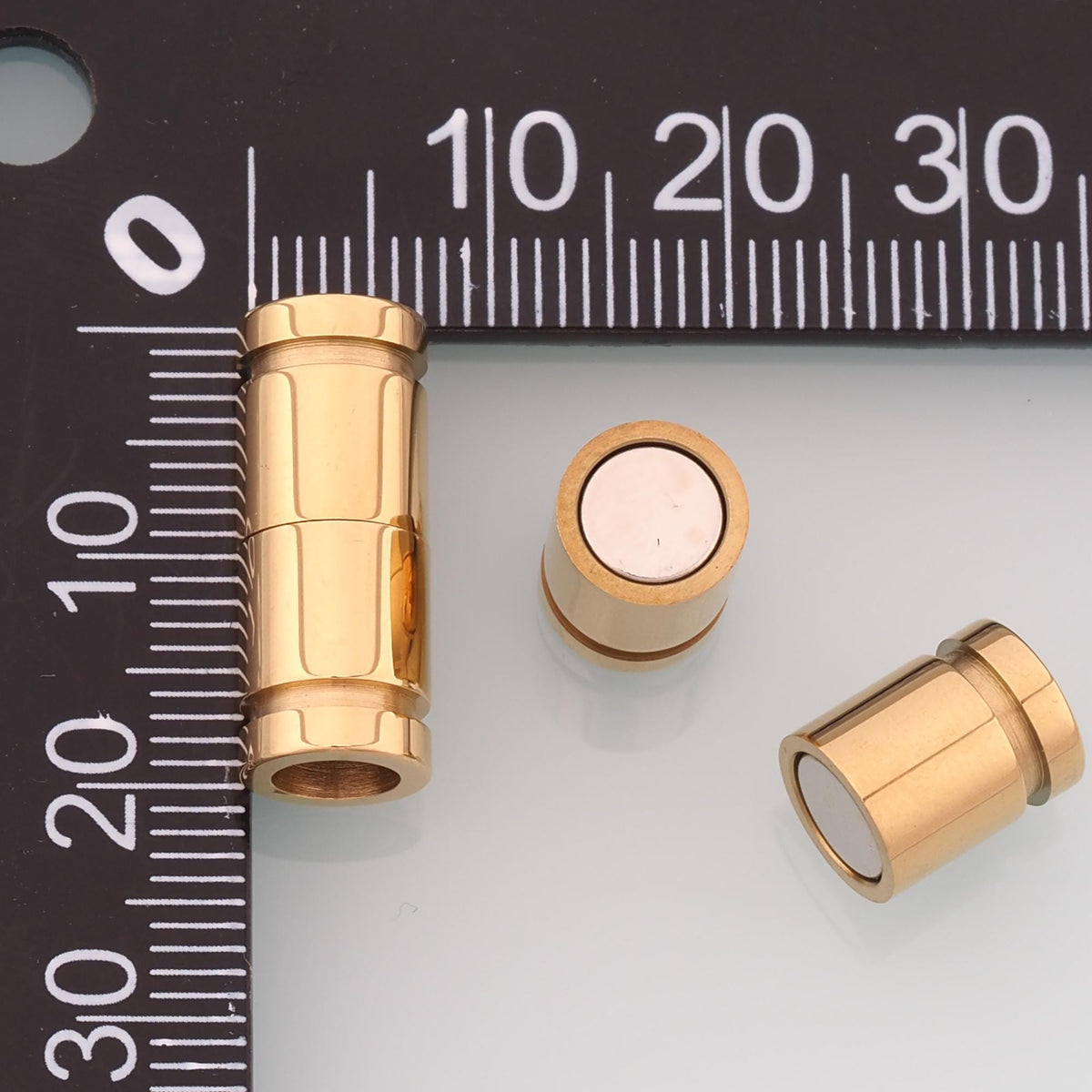 Magnetic Barrel Clasp,14K Gold Stainless Steel Clasp,Waterproof Clasp for DIY Necklace Bracelet Making