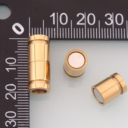 Magnetic Barrel Clasp,14K Gold Stainless Steel Clasp,Waterproof Clasp for DIY Necklace Bracelet Making