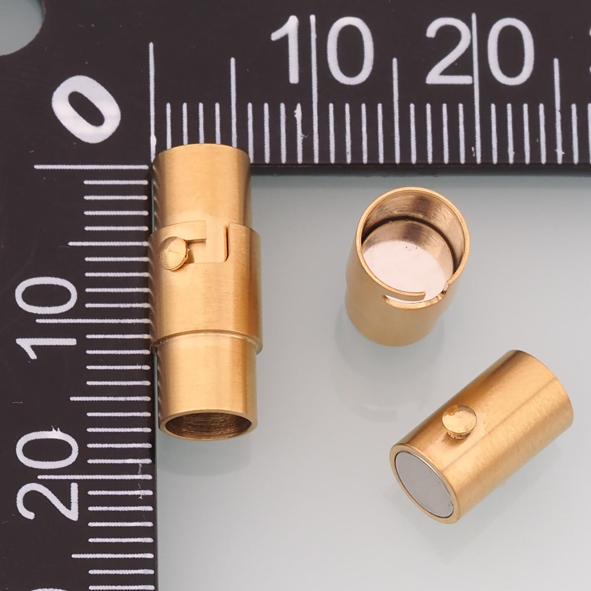 Magnetic Rotate Barrel Clasp,14K Gold Stainless Steel Clasp,Waterproof Clasp for DIY Necklace Bracelet Making