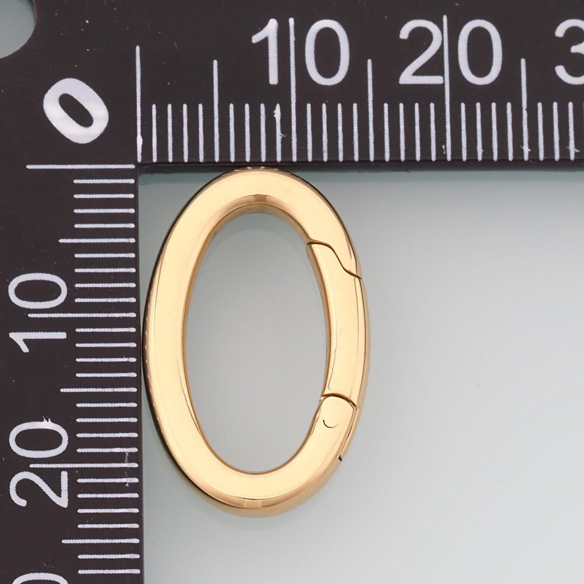 Oval Spring Carabiner Clasp,14K Gold Stainless Steel Jewelry Closure,Waterproof Connector for DIY Necklace Bracelet Making
