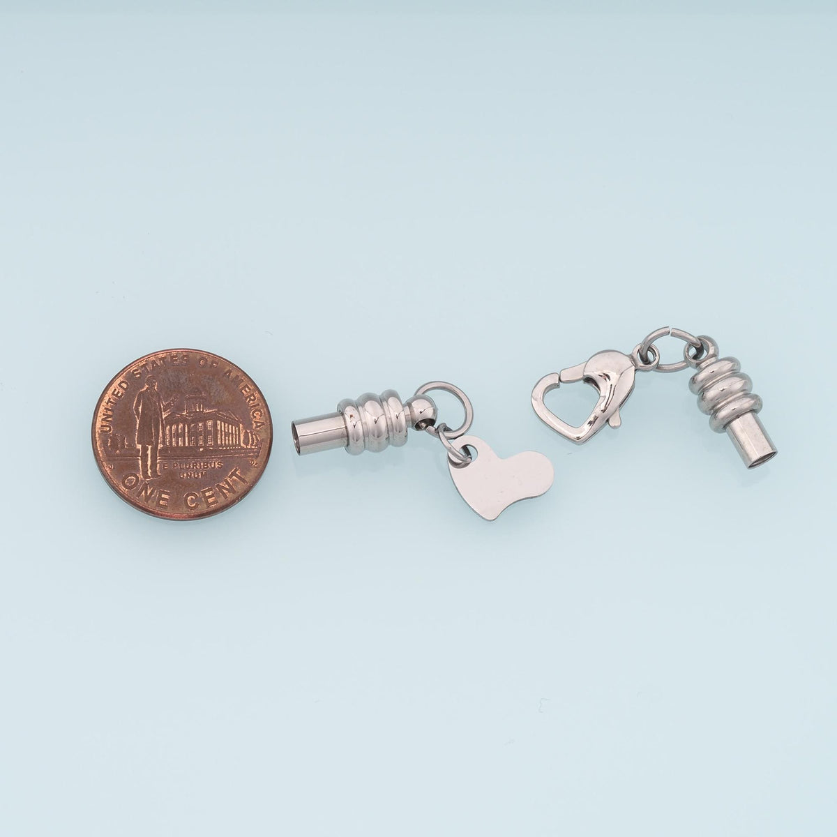 Heart Barrel Bracelet Connector Clasp,14K Gold Stainless Steel Connector,Waterproof Connector for DIY Necklace Bracelet Makin