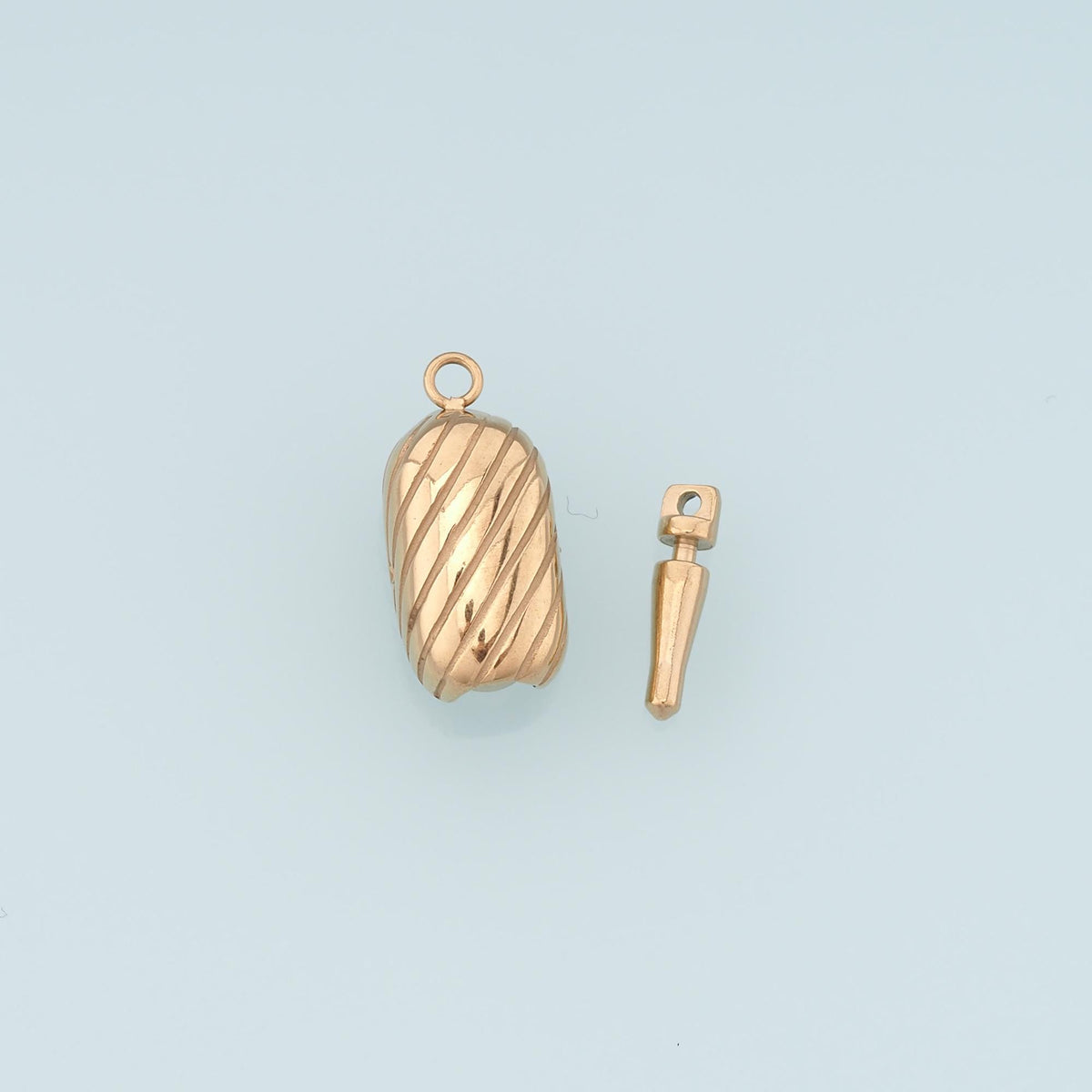 Texture Oval Connector,14K Gold Stainless Steel Connector,Waterproof Connector for DIY Necklace Bracelet Making
