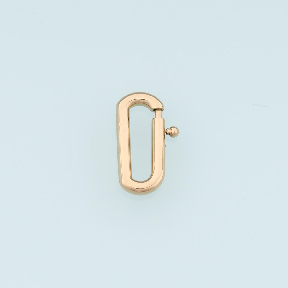 Oval Spring Carabiner Clasp,14K Gold Stainless Steel Clasp,Waterproof Clasp Connector for DIY Necklace Bracelet Making