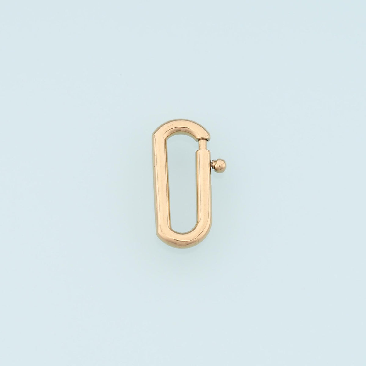 Oval Spring Carabiner Clasp,14K Gold Stainless Steel Clasp,Waterproof Clasp Connector for DIY Necklace Bracelet Making