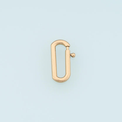 Oval Spring Carabiner Clasp,14K Gold Stainless Steel Clasp,Waterproof Clasp Connector for DIY Necklace Bracelet Making
