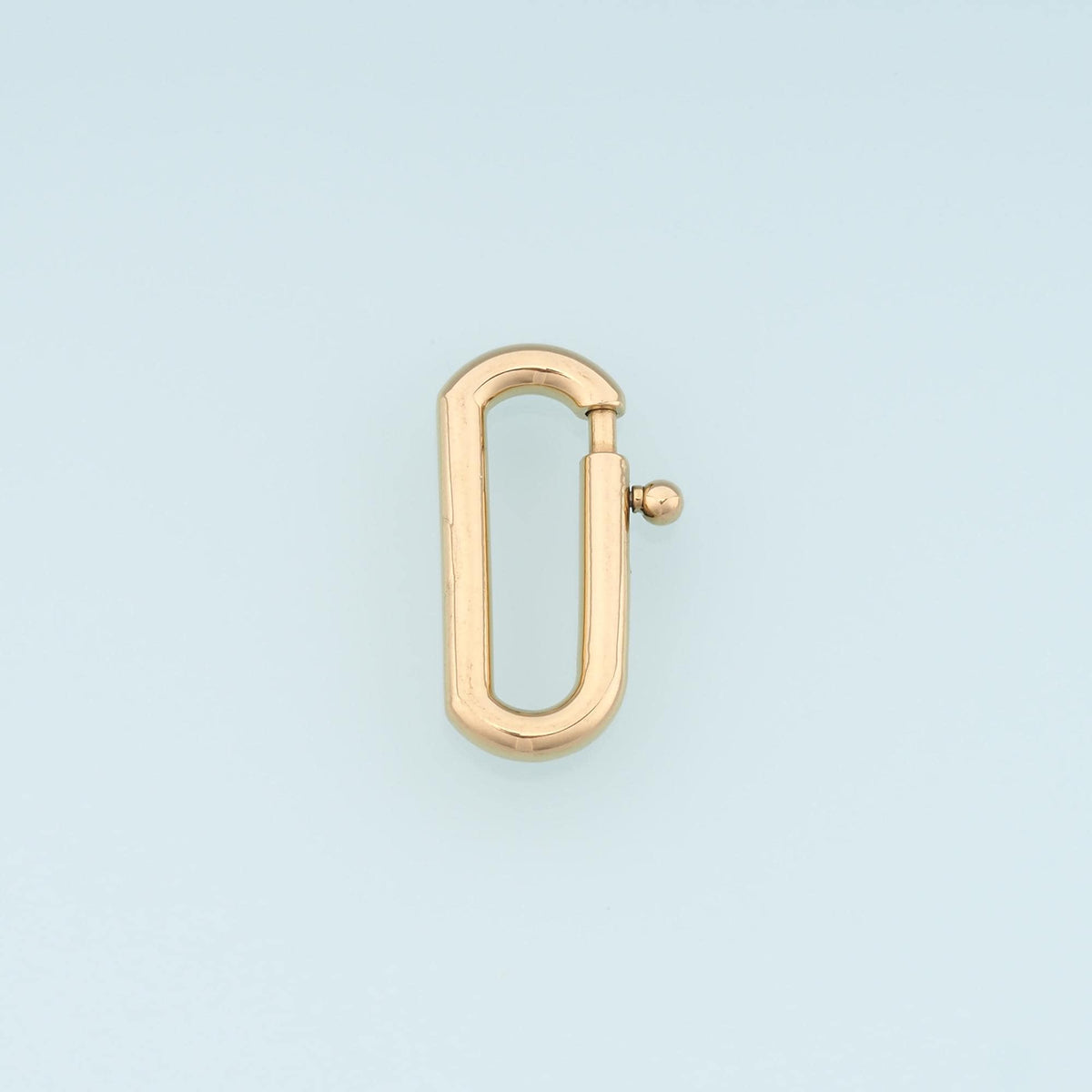 Oval Spring Carabiner Clasp,14K Gold Stainless Steel Clasp,Waterproof Clasp Connector for DIY Necklace Bracelet Making