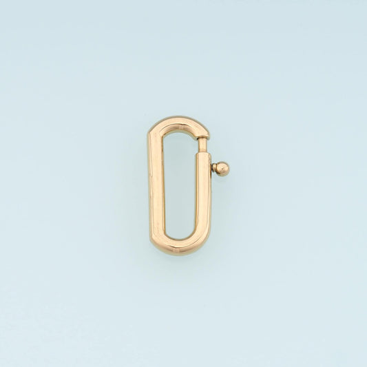 Oval Spring Carabiner Clasp,14K Gold Stainless Steel Clasp,Waterproof Clasp Connector for DIY Necklace Bracelet Making