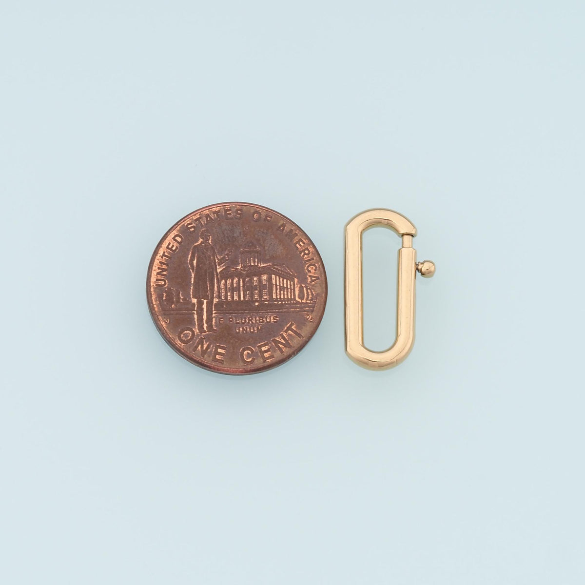 Oval Spring Carabiner Clasp,14K Gold Stainless Steel Clasp,Waterproof Clasp Connector for DIY Necklace Bracelet Making