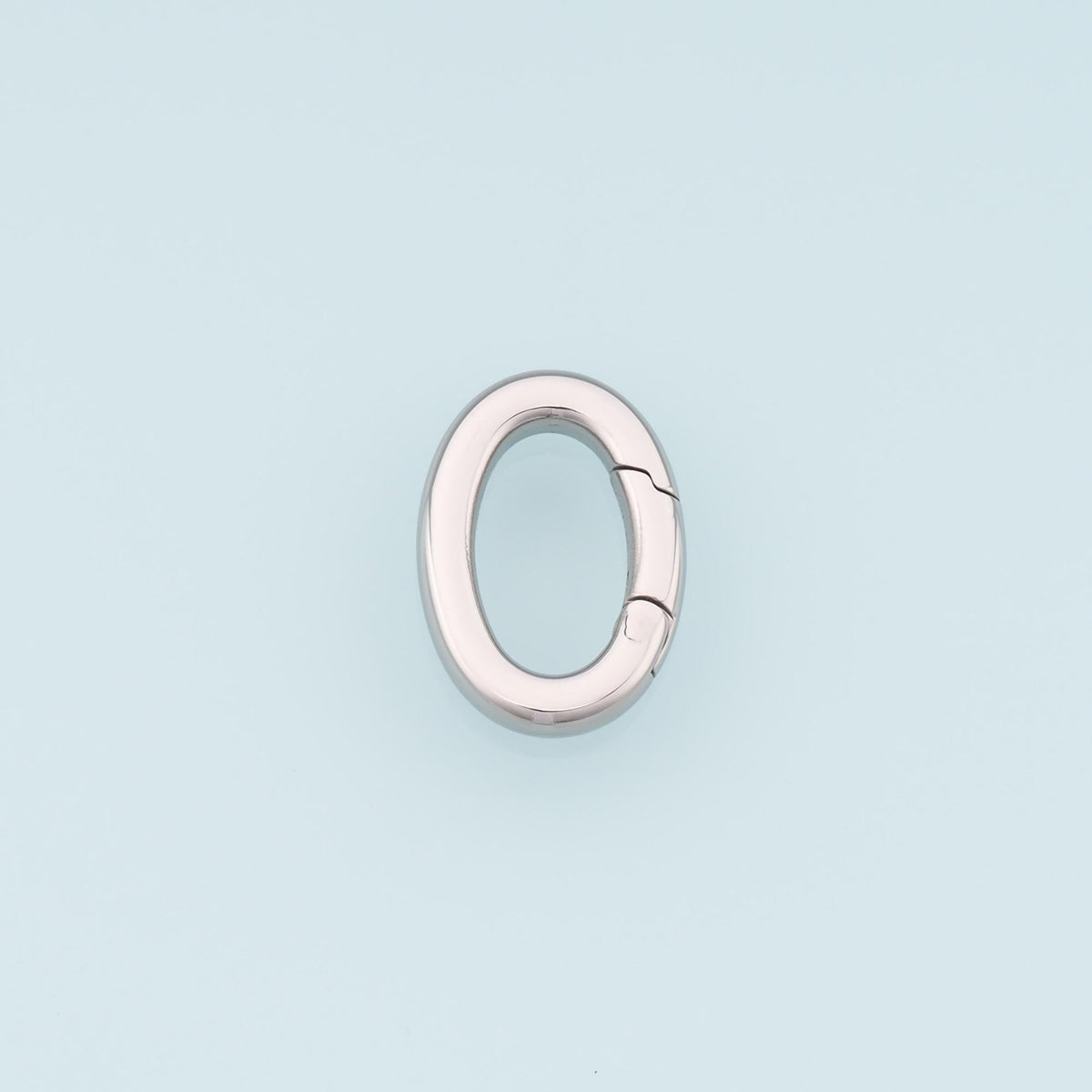 Oval Spring Carabiner Clasp,14K Gold Stainless Steel Jewelry Closure,Waterproof Connector for DIY Necklace Bracelet Making