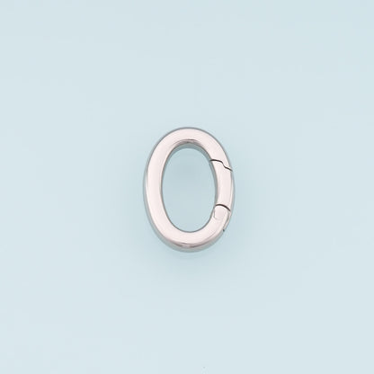 Oval Spring Carabiner Clasp,14K Gold Stainless Steel Jewelry Closure,Waterproof Connector for DIY Necklace Bracelet Making
