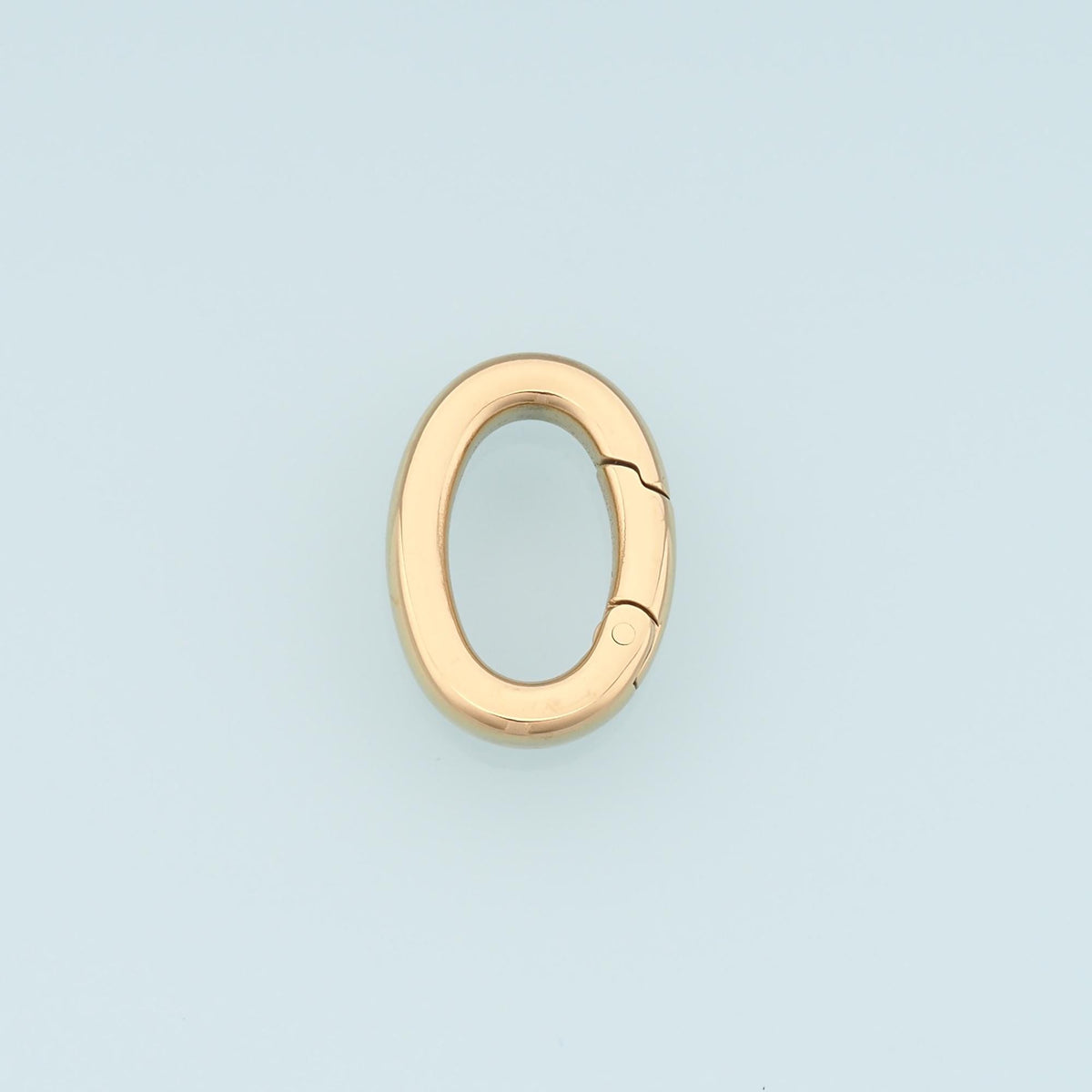 Oval Spring Carabiner Clasp,14K Gold Stainless Steel Jewelry Closure,Waterproof Connector for DIY Necklace Bracelet Making