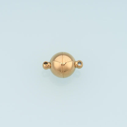 Round Magnetic Separable Connector,14K Gold Stainless Steel Connector,Waterproof Connector for DIY Necklace Bracelet Making