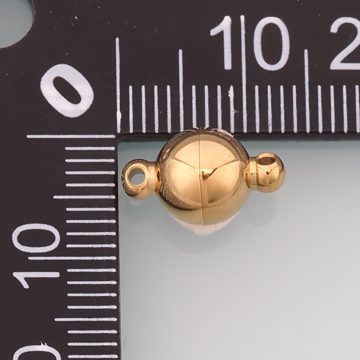 Round Magnetic Separable Connector,14K Gold Stainless Steel Connector,Waterproof Connector for DIY Necklace Bracelet Making