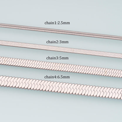 Stainless Steel Snake Jewelry Chain 3.28 ft, 16.40 ft for Jewelry Making