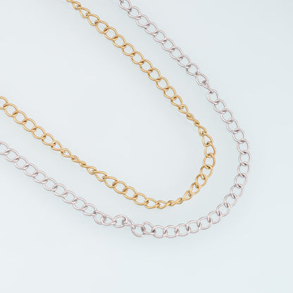 Stainless Steel Round Chain,14K Gold Stainless Steel Chain,Waterproof Chain for DIY Necklace Bracelet Making