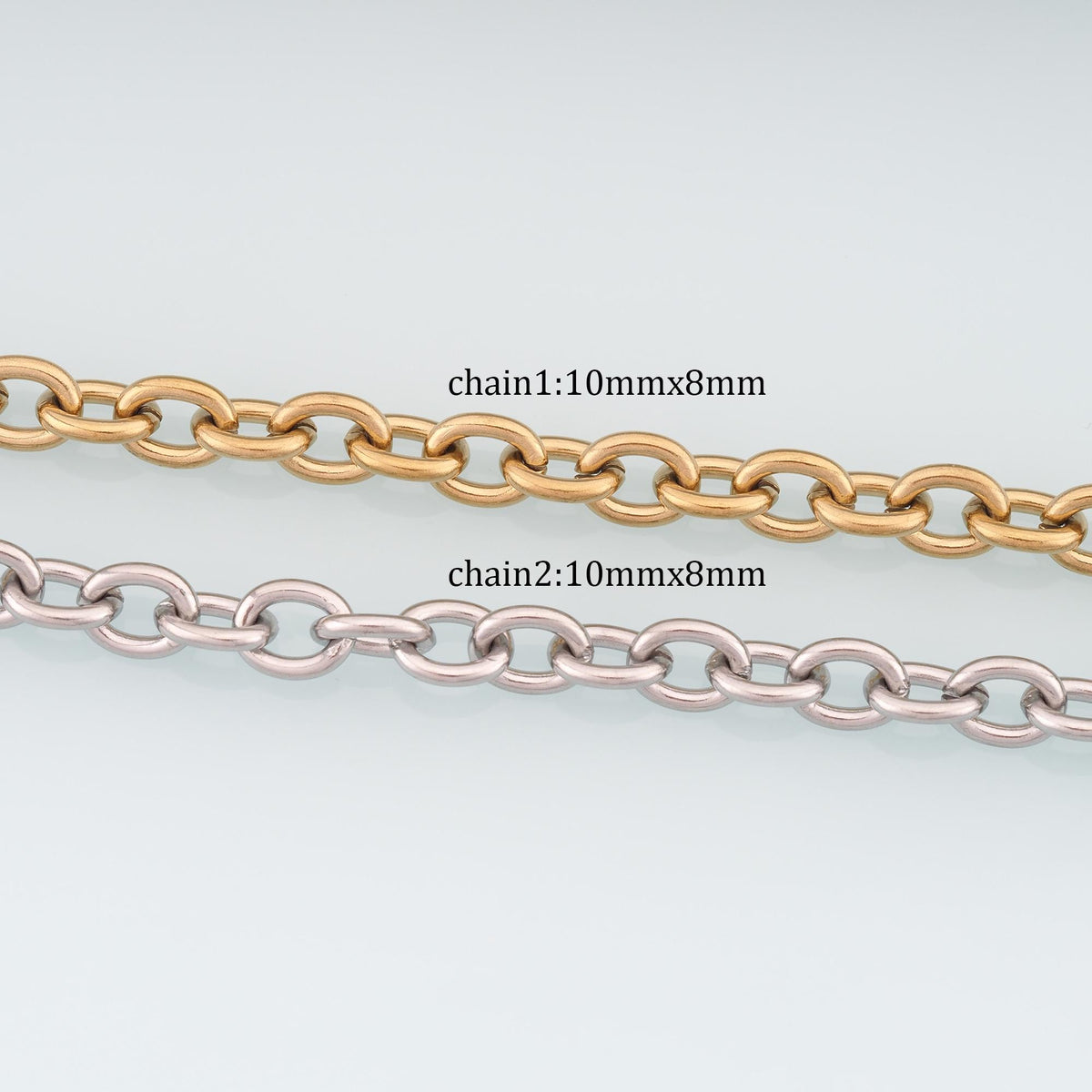 Stainless Steel Cuba Chain,14K Gold Stainless Steel Chain,Waterproof Chain for DIY Necklace Bracelet Making