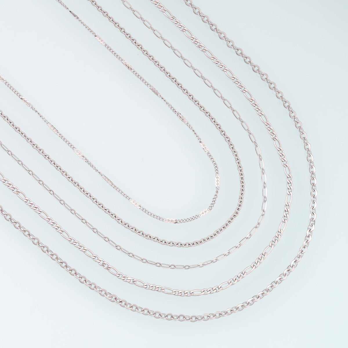 Stainless Steel Oval Chain,Silver Stainless Steel Chain,Waterproof Chain for DIY Necklace Bracelet Making