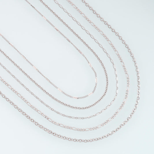 Stainless Steel Oval Chain,Silver Stainless Steel Chain,Waterproof Chain for DIY Necklace Bracelet Making