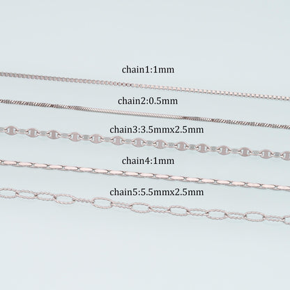 Stainless Steel Oval Chain,Silver Stainless Steel Chain,Waterproof Chain for DIY Necklace Bracelet Making