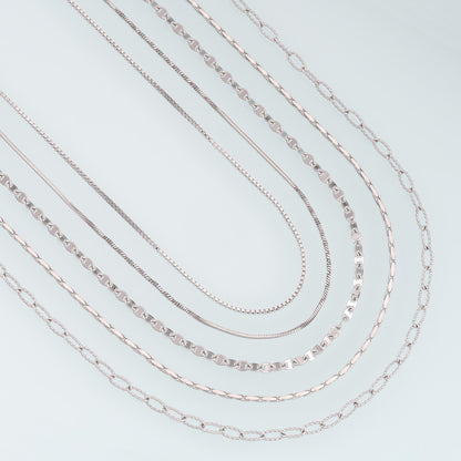 Stainless Steel Oval Chain,Silver Stainless Steel Chain,Waterproof Chain for DIY Necklace Bracelet Making