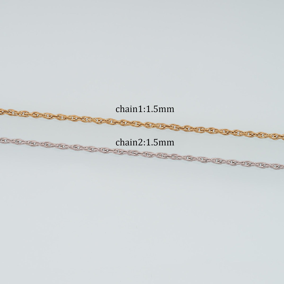 Stainless Steel Chopin Chain,14K Gold Stainless Steel Chain,Waterproof Chain for DIY Necklace Bracelet Making