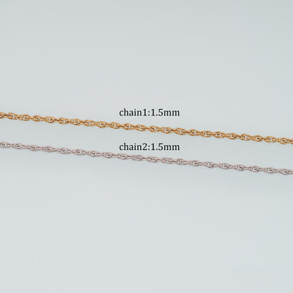 Stainless Steel Chopin Chain,14K Gold Stainless Steel Chain,Waterproof Chain for DIY Necklace Bracelet Making
