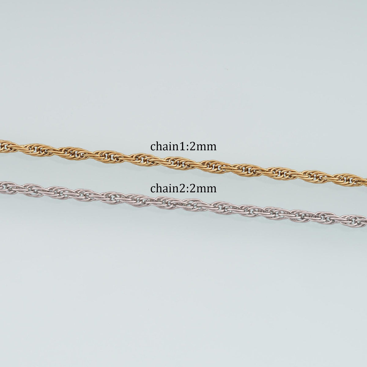 Stainless Steel Chopin Chain,14K Gold Stainless Steel Chain,Waterproof Chain for DIY Necklace Bracelet Making