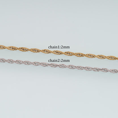 Stainless Steel Chopin Chain,14K Gold Stainless Steel Chain,Waterproof Chain for DIY Necklace Bracelet Making