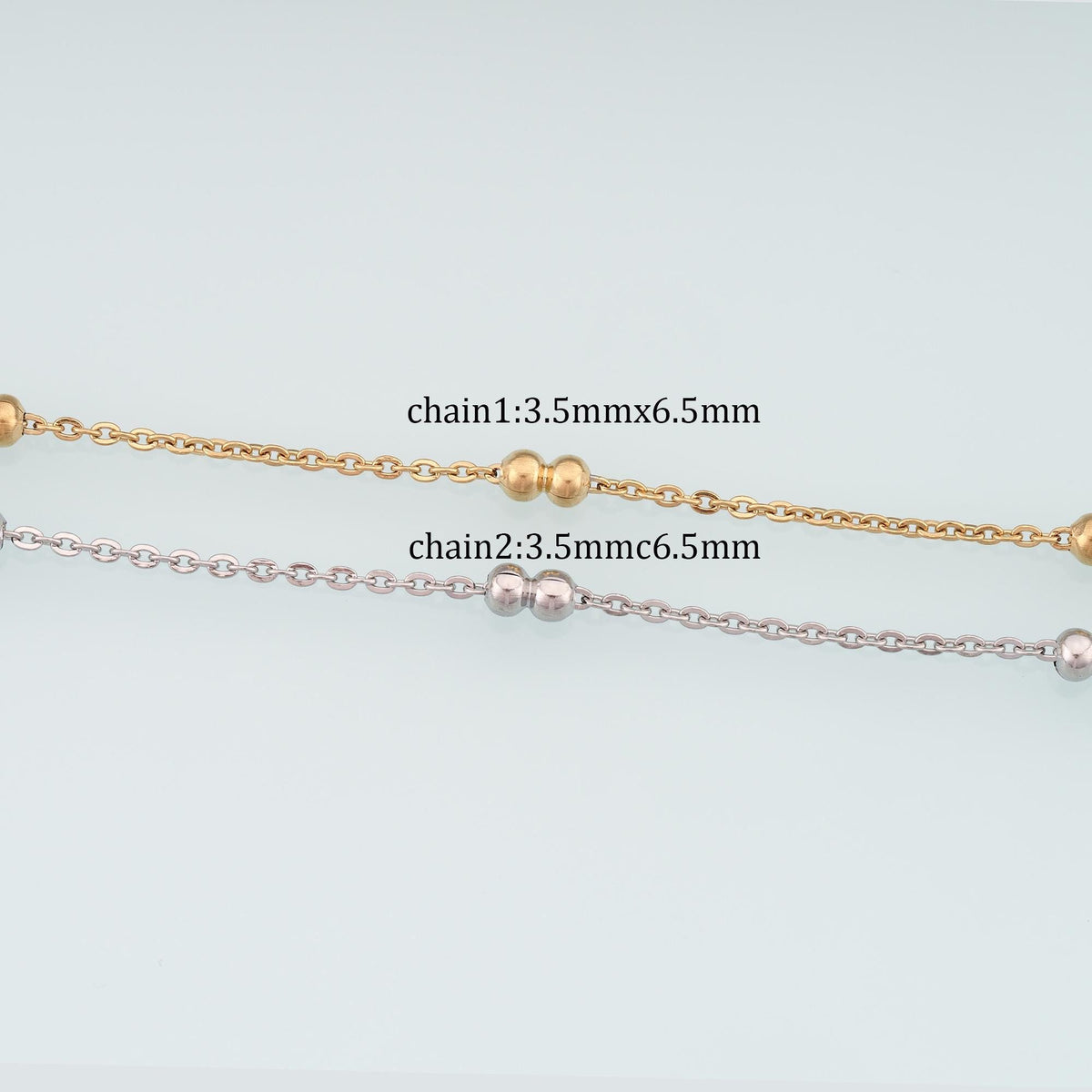 Stainless Steel Lantern Beads Chain,14K Gold Stainless Steel Chain,Waterproof Chain for DIY Necklace Bracelet Making