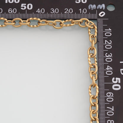 Stainless Steel Twist Oval Chain,14K Gold Stainless Steel Chain,Waterproof Chain for DIY Necklace Bracelet Making