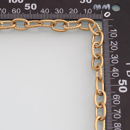 Stainless Steel Twist Oval Chain,14K Gold Stainless Steel Chain,Waterproof Chain for DIY Necklace Bracelet Making