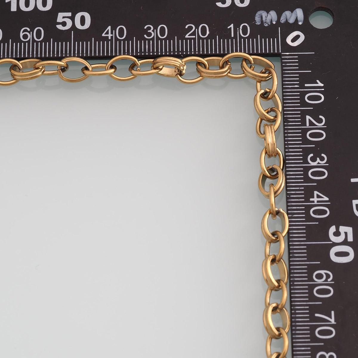 Stainless Steel Twist Oval Chain,14K Gold Stainless Steel Chain,Waterproof Chain for DIY Necklace Bracelet Making