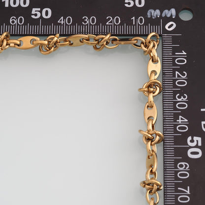 Stainless Steel Twist Oval Chain,14K Gold Stainless Steel Chain,Waterproof Chain for DIY Necklace Bracelet Making