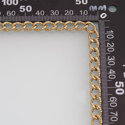 Stainless Steel Twist Oval Chain,14K Gold Stainless Steel Chain,Waterproof Chain for DIY Necklace Bracelet Making