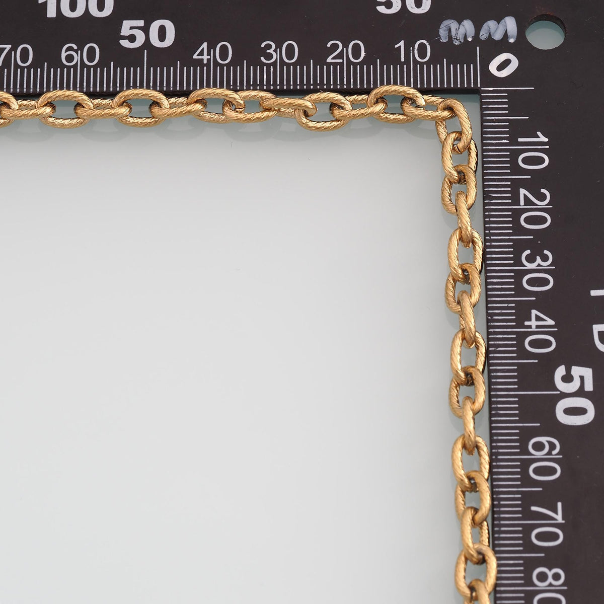 Stainless Steel Oval Texture Chain,14K Gold Stainless Steel Chain,Waterproof Chain for DIY Necklace Bracelet Making