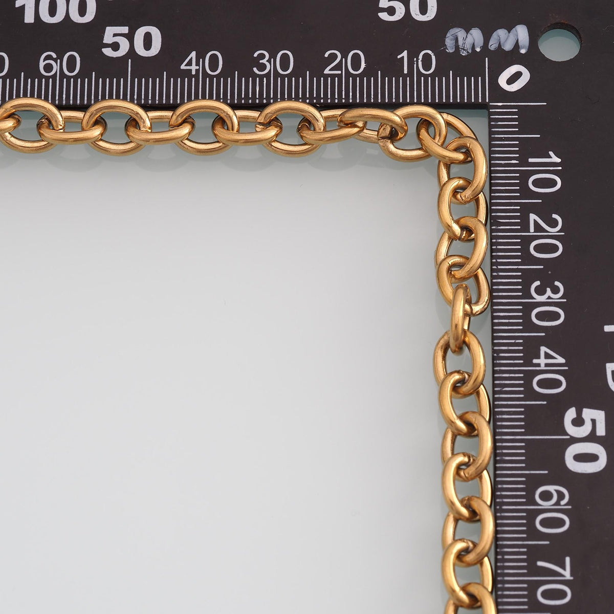 Stainless Steel Oval Texture Chain,14K Gold Stainless Steel Chain,Waterproof Chain for DIY Necklace Bracelet Making