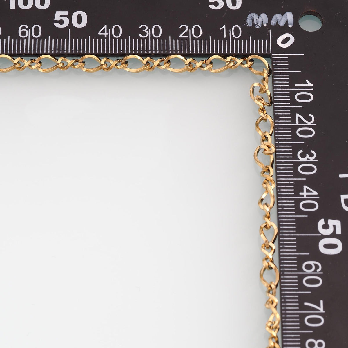 Stainless Steel Embossed Heart Chain,14K Gold Stainless Steel Chain,Waterproof Chain for DIY Necklace Bracelet Making