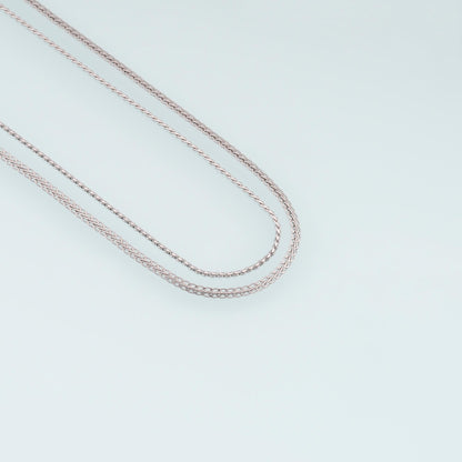 Stainless Steel Chopin Chain,Silver Stainless Steel Chain,Waterproof Chain for DIY Necklace Bracelet Making