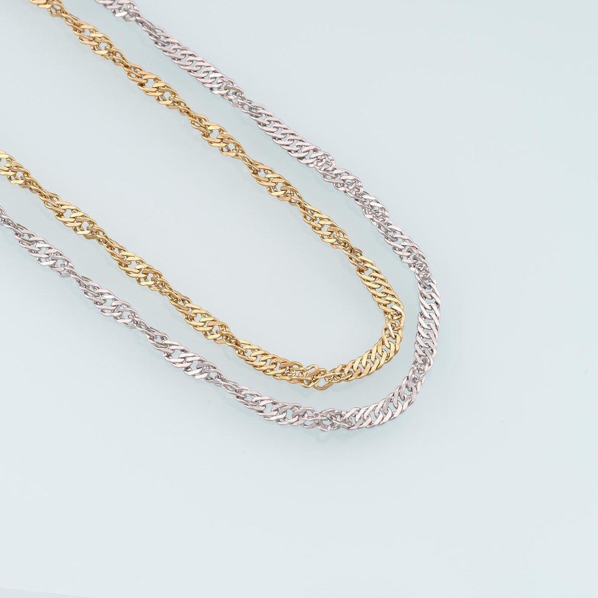 Stainless Steel Chopin Chain,14K Gold Stainless Steel Chain,Waterproof Chain for DIY Necklace Bracelet Making