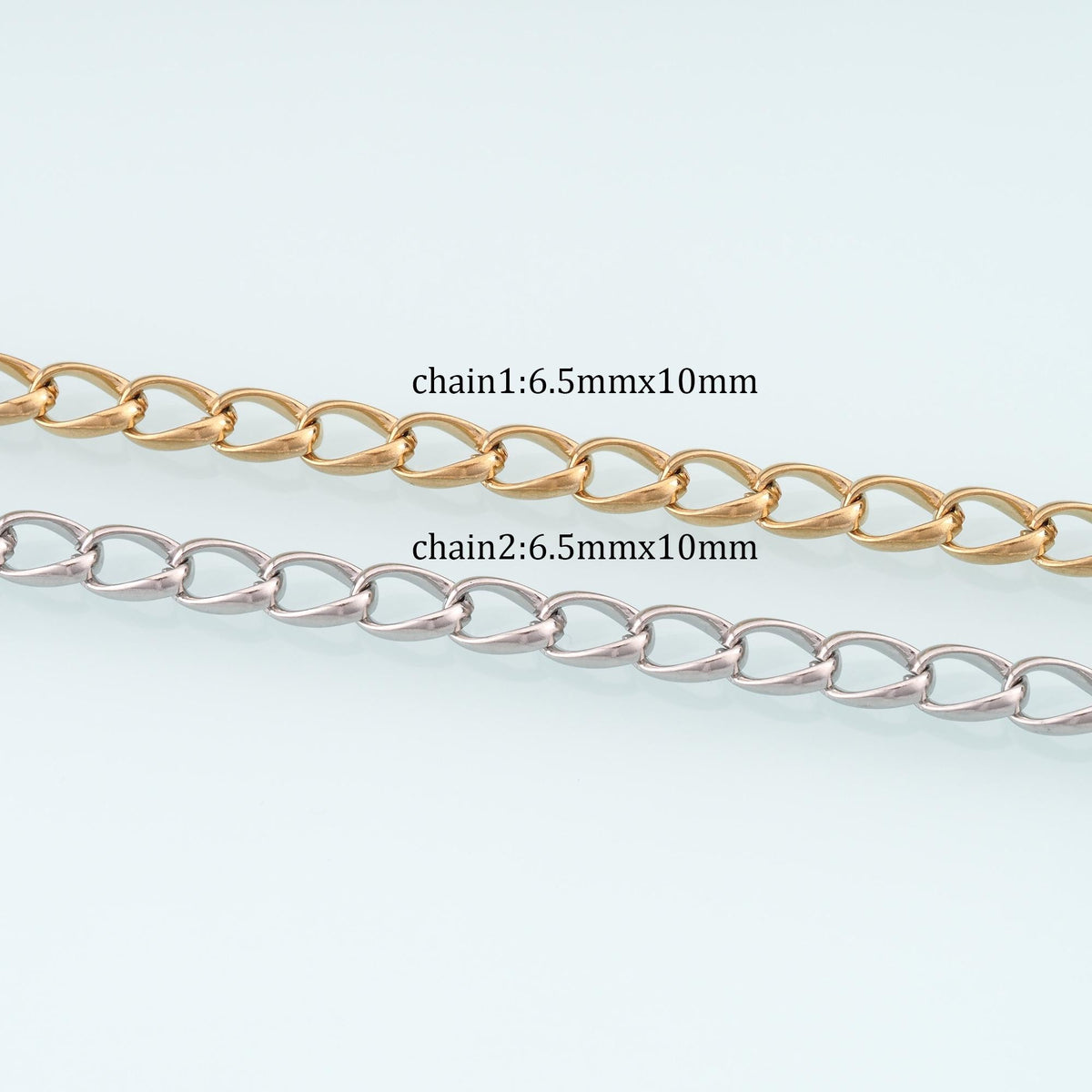 Stainless Steel Oval Chain,14K Gold Stainless Steel Chain,Waterproof Chain for DIY Necklace Bracelet Making