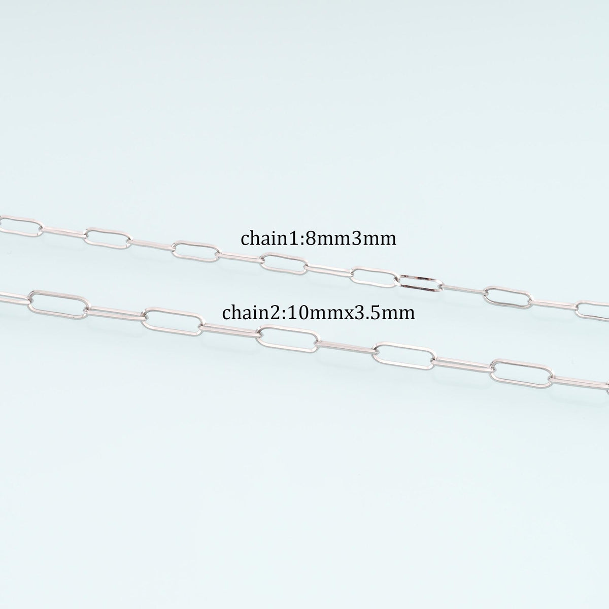 Stainless Steel Oval Chain,Silver Stainless Steel Chain,Waterproof Chain for DIY Necklace Bracelet Making