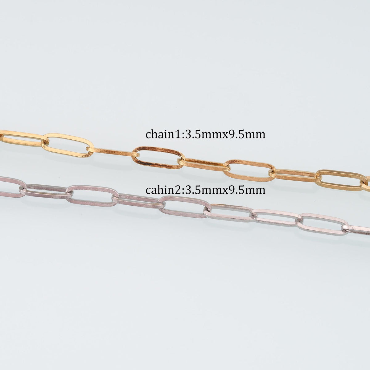 Stainless Steel Oval Chain,14K Gold Stainless Steel Chain,Waterproof Chain for DIY Necklace Bracelet Making